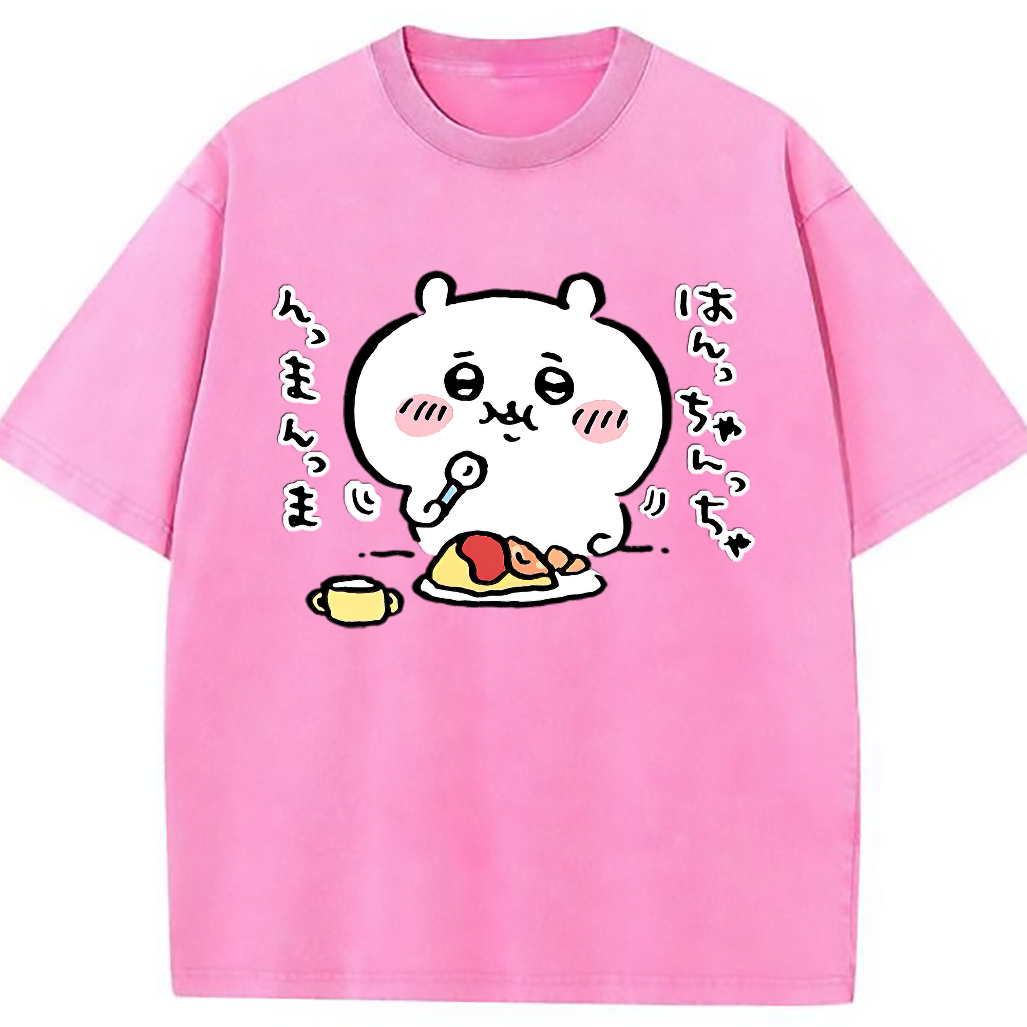 （画像用） ちいかわ ちいかわ Chii-kawa chiikawa 綿100% ヴィンテージ風 半袖Tシャツ（フロントプリント）